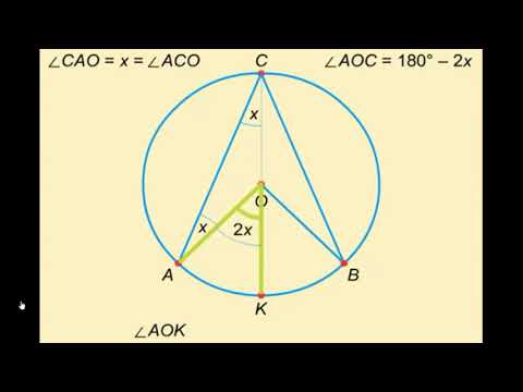Видео: 9 сынып, Геометрия  Шеңберге іштей сызылған бұрыш анықтамасы және оның қасиеттері