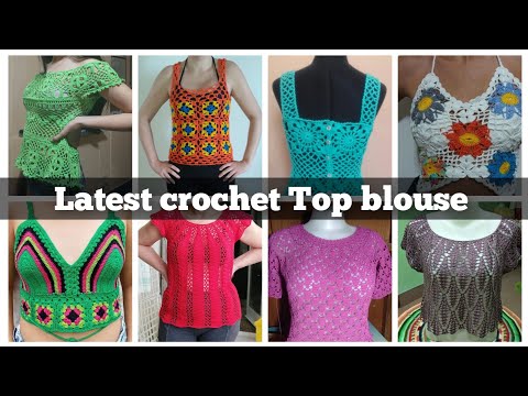 Видео: Более 100 привлекательных и стильных дизайнов вязаных крючком топов, блузок, курток, сари и платьев