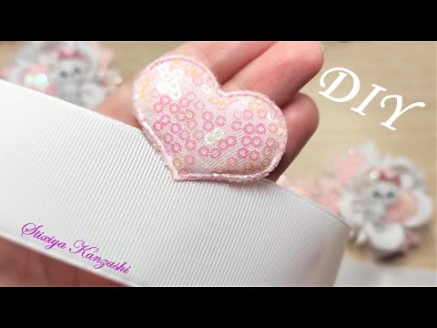 Видео: DIY / СУПЕР милые бантики для Малышки / Бантики из Репсовой ленты / Из ленты 4 см / Для начинающих