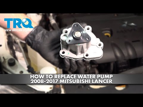 Видео: Как заменить водяной насос двигателя Mitsubishi Lancer 2.4L 2008-2017