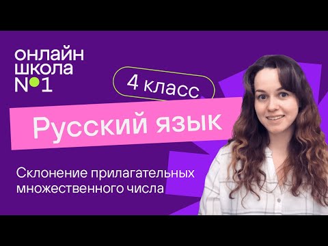 Видео: Склонение прилагательных множественного числа. Видеоурок 20. Русский язык 4 класс