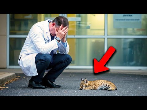 Видео: Маленькая Рысь Каждую Ночь спит Возле больницы. Когда Доктор Узнает Причину, Он Разрыдается