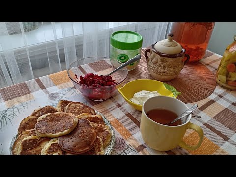 Видео: Оладьи с колбасой/Ну очень вкусно/Осенняя сказка/Прогулка/👍🌿🍁🍂