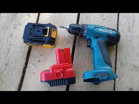 Видео: Очень простой способ перевести шуруповёрт с NiCd на LiIon питание.