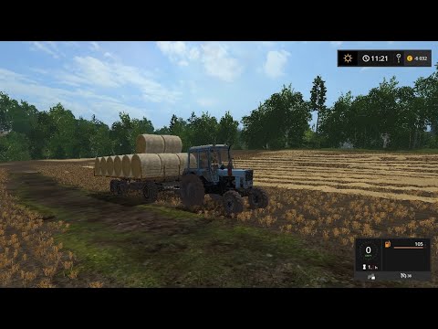 Видео: Заготавливаю Солому на стареньком Тракторе МТЗ 82.Farming Simulator 2017.#фс17#мтз82#сельхозтехника.