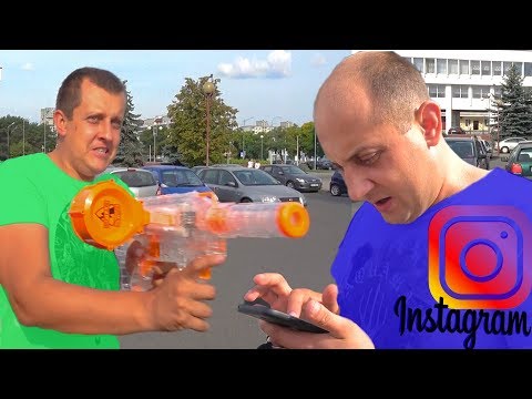 Видео: КОЛЯ ПОДСТАВИЛ БРАТА В ИНСТАГРАМЕ. НЕРФ БИТВА. НЕРФ БРОС ШОУ.