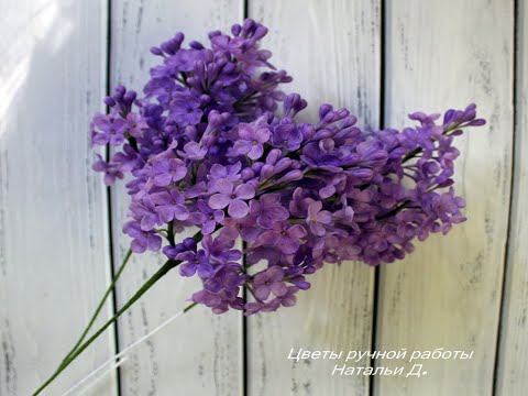 Видео: Сирень из полимерной глины