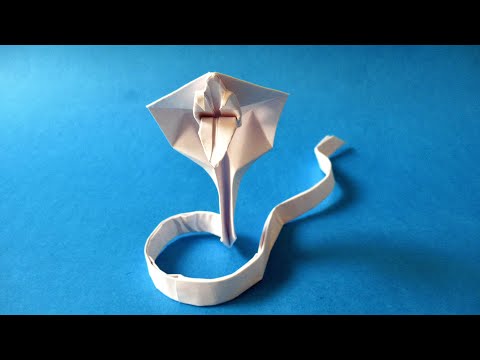 Видео: Как сделать бумажную змею 🐍 Оригами Змея