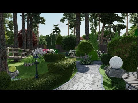 Видео: Ландшафтный дизайн. Проект частного участка 24 сотки  Н.  Новгород 0 9  2020