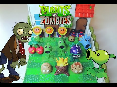 Видео: Дом Безумного Дейва из пластилина Plant's vs Zombies (Часть 1)