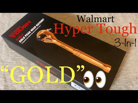 Видео: Walmart Hyper Tough 3-в-1 GOLD трещотка с полной разборкой, привод 1/4", 3/8", 1/2"