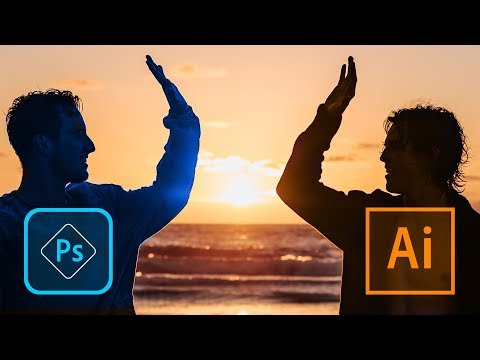 Видео: ФОТОШОП И ИЛЛЮСТРАТОР РАБОТА ВМЕСТЕ 😎