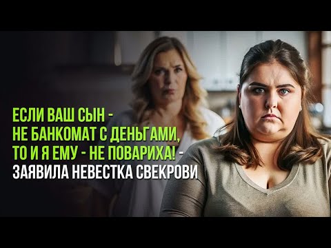 Видео: Если ваш сын - не банкомат с деньгами, то и я ему - не повариха! - заявила невестка свекрови
