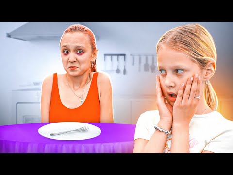 Видео: НЕ ЕМ 7 ДНЕЙ! Леона отказалась от вкусняшек на неделю! Амелька в Шоке!