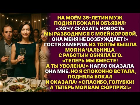 Видео: Мой муж при всех обьявил, что уходит от меня к моей начальнице