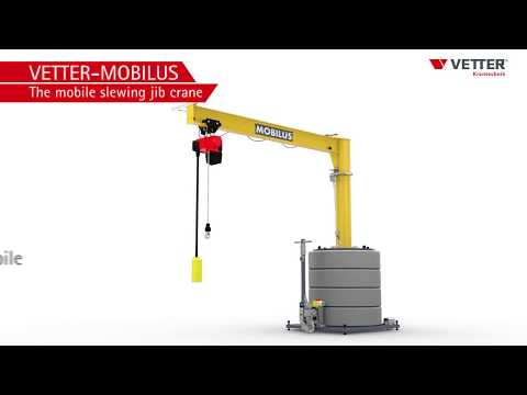 Видео: Новый передвижной поворотный консольный кран MOBILUS