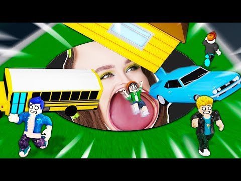 Видео: СЪЕЛА ЦЕЛЫЙ ГОРОД в ROBLOX ! 😱 ЧЕРНАЯ ДЫРА СИМУЛЯТОР