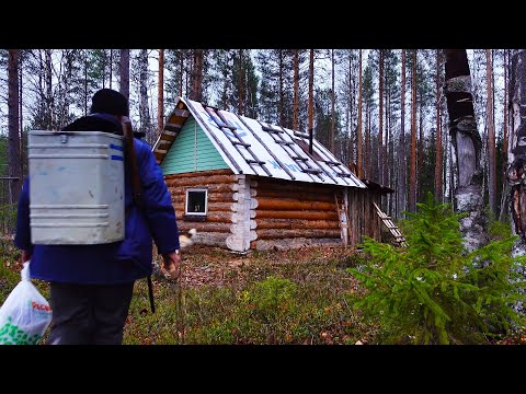 Видео: ЖИВУ ОДИН В ЛЕСУ В ИЗБЕ, ПОПАЛ ПОД ДОЖЬ НА РЕКЕ, ПОЙМАЛ И ПРИГОТОВИЛ