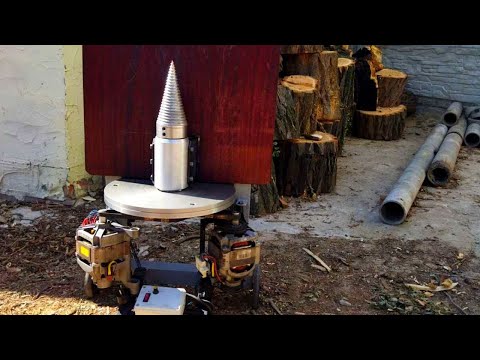 Видео: ДРОВОКОЛ "МОРКОВКА" САМОДЕЛЬНЫЙ! ПРИСПОСОБЛЕНИЯ ДЛЯ КОЛКИ ДРОВ! +380664719200