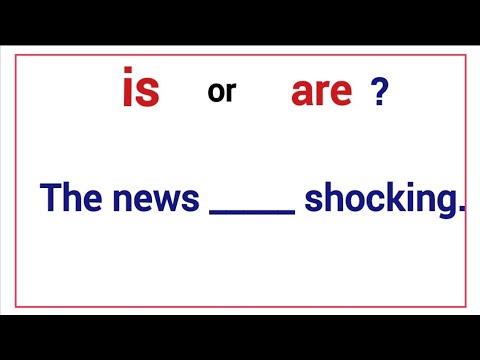 Видео: Тест по английской грамматике Is или Are?