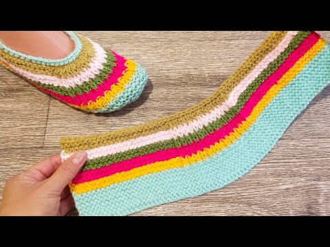 Видео: Справиться даже начинающий 🤗 Следки из остатков пряжи 🧶 только ЛИЦЕВЫЕ И ИЗНАНОЧНЫЕ петли☝️