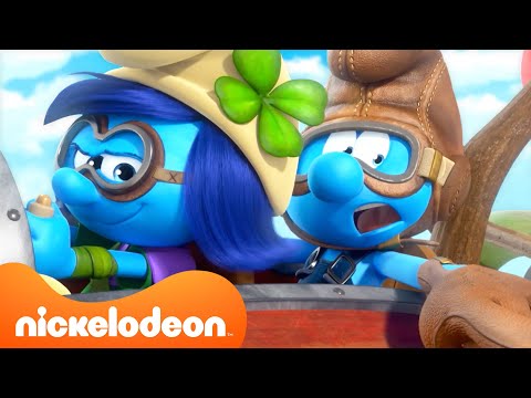 Видео: Смурфики | Смурфики катаются стильно целый час! 💨 | Nickelodeon Cyrillic
