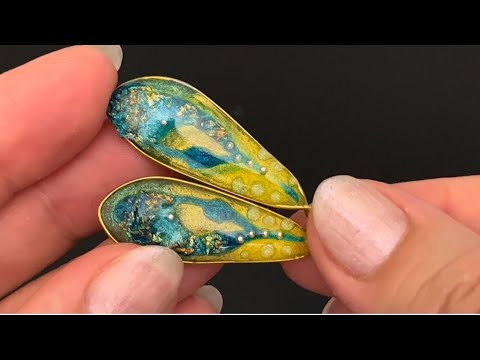 Видео: Прохладно! Полимерная глина выглядит как стекло💙 💛