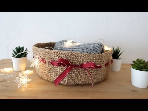 Видео: Мастер-класс: очень простая корзина крючком