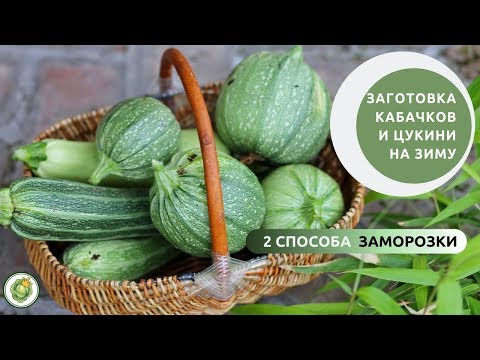 Видео: Заготовка кабачков и цукини на зиму//способ заморозки