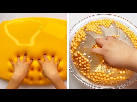 Видео: Самое удовлетворяющее видео слизи ASMR | Релаксирующая странно удовлетворяющая слизь 2019 | 379