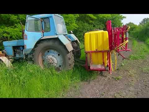Видео: Вторая обработка пшеницы сорт Гром 🚜🚜🚜