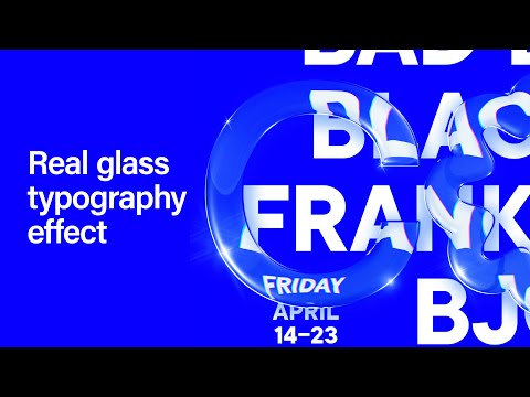 Видео: Создайте эффект настоящей стеклянной типографики в Photoshop и Illustrator