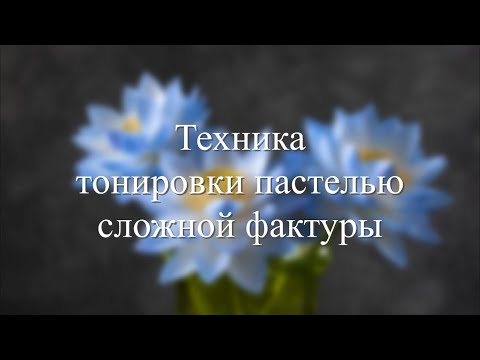 Видео: Техника тонировки пастелью сложной фактуры