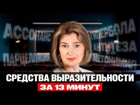 Видео: Средства выразительности на ЕГЭ 2026! Все, что тебе нужно знать! #егэ #русскийязык #егэ2026