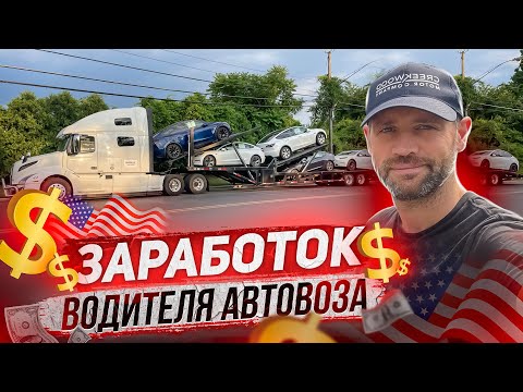 Видео: Сколько заработал за 4 дня в рейсе?! Автовоз / США / Водитель трака