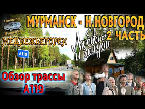 Видео: Видеоблог #191 Мурманск - Н.Новгород. 2 часть! Медвежьегорск!   Любовь и голуби! Обзор трассы А119