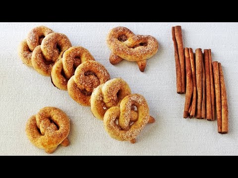 Видео: Сахарные крендельки с корицей
