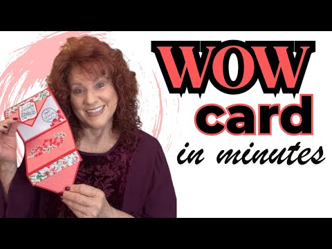 Видео: Превратите узорчатую бумагу в WOW-открытки за считанные минуты!