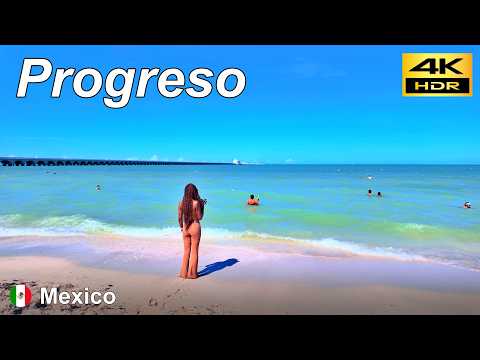 Видео: Прогулка по Прогресо днем / Мексика 🇲🇽 / Ноябрь 2024 / 4K HDR