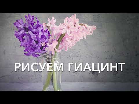 Видео: "Рисуем гиацинт".