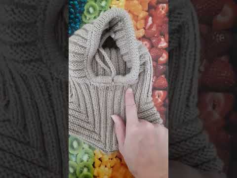 Видео: Как связать шапочку шлем. Обьяснения