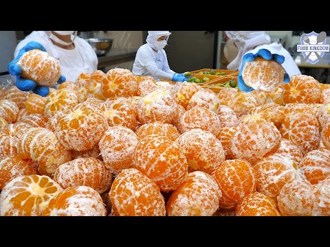 Видео: Они кладут ТАК много фруктов в закуски?! Уникальная коллекция корейской фабрики закусок!