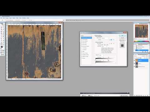 Видео: Создание текстуры крашенного металла тонкой настройкой смешивания слоев