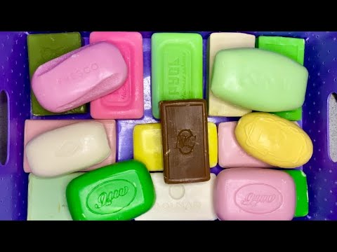Видео: ASMR 🧼2X🔪Cutting dry soap 🎶🤤Резка сухого мыла 🤎🩷💚💛🤍