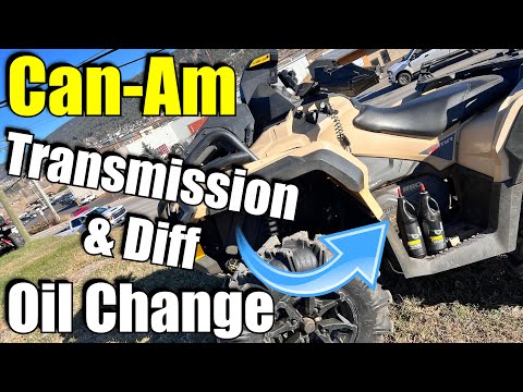 Видео: Замена масла в дифференциале и трансмиссии Can-Am Outlander