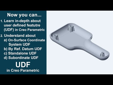 Видео: Пользовательские функции UDF и библиотека UDF с подробной концепцией в Creo Parametric