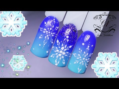 Видео: НОВОГОДНИЙ дизайн ногтей/ Рисуем СНЕЖИНКИ из ВЕНЗЕЛЕЙ/