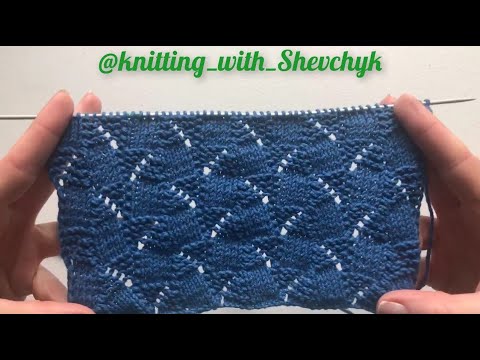 Видео: Простой узор спицами