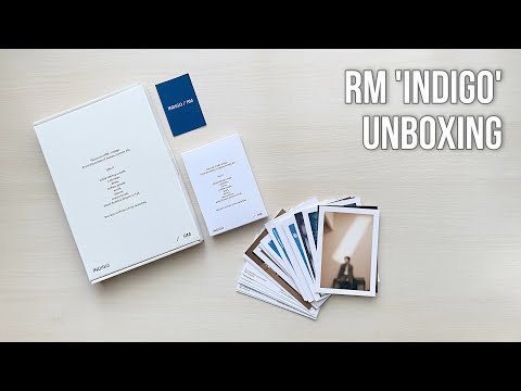 Видео: RM (BTS) 'INDIGO' (Photobook + postcard ver) Unboxing | Обзор | Распаковка | Анбоксинг