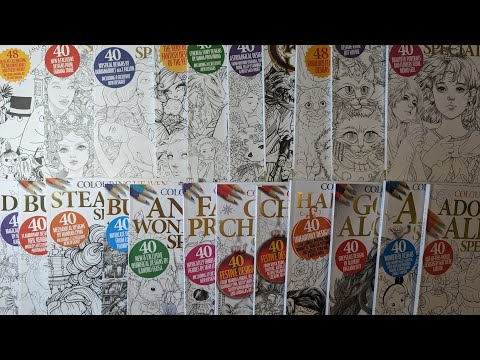 Видео: 18. Все мои раскраски. Коллекция Colouring Heaven